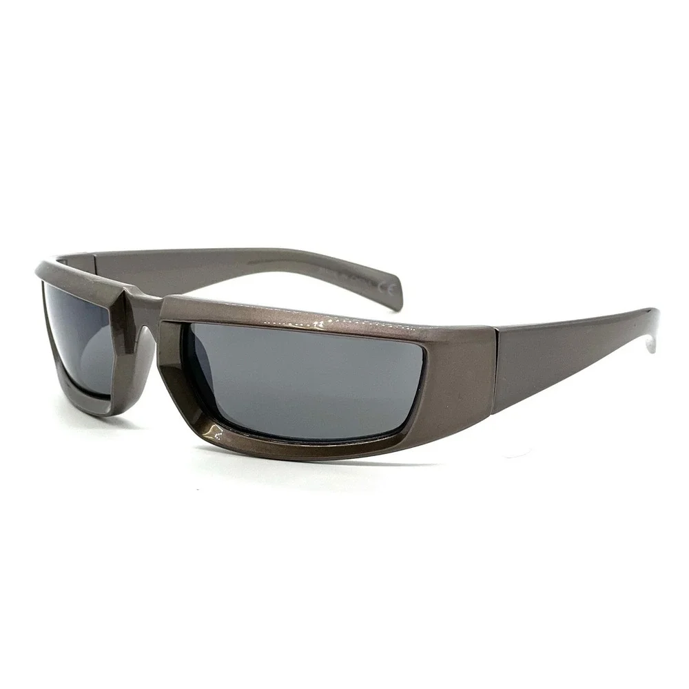 Sunglasses Gray Frame Sports Small Black Lens Driving Outdoor Style Gafas Lentes